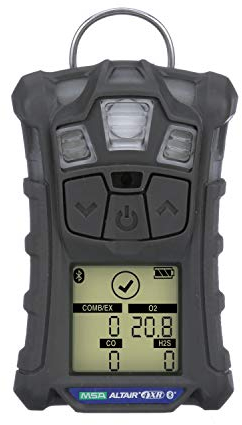 MSA 10178557 ALTAIR 4XR Multigas Detector - (O2, H2S, CO), Color: Charcoal, Portable Gas Monitor, Durable, Handheld, UL/CSA Approval, Includes Instrument Only