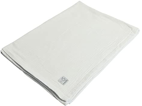 Kaiser 65310301 Playa Summer Blanket Musselin/Frottee atmungsaktive Babydecke Ganzjährig Neugeborene Kinderwagendecke Babyschalendecke Fb.vanille Ice