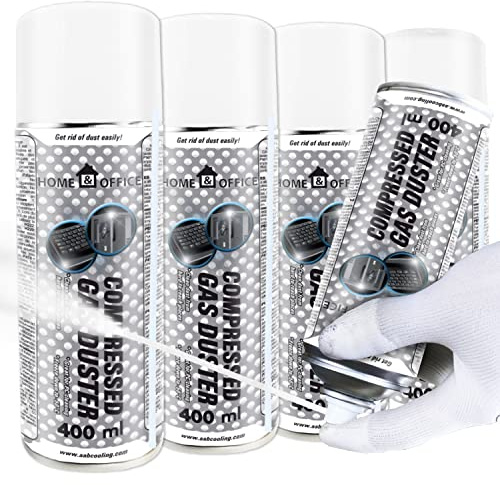 AABCOOLING Home und Office Kältespray Reiniger 4x 400 ml, Eisspray, Kühlspray, Schnell Kälte-Spray, bis -50°C, Servicespray, Kälteschock, Kaltreiniger, Motorpflege, Reinigung
