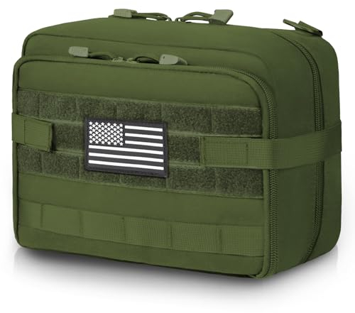 Jueachy Borsa tattica Molle Admin Bag Utility Tool Pouch Molle Attacco EDC Grandi Tasche Molle Accessori marsupio uomo Tattica Militare Borsello per Campeggio Piccolo Strumento All'aperto
