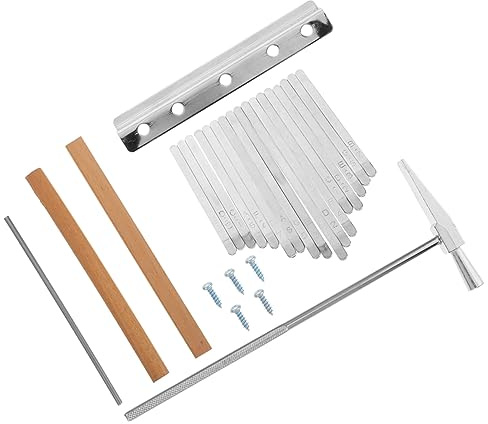 ibasenice Stahl Kalimba Werkzeug für Musikinstrument Reparatur mit Holz Elementen für Kalimba Tastenpflege und Wartung Zufällige Farbe