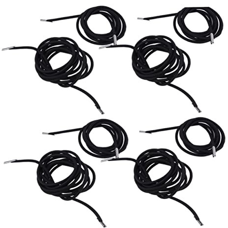 Ciieeo 8st Seilzubehör Universelle Stuhlspitze Kordelstuhl Reparieren Gummiseil Ersatz-Bungee-Seil Dehnbare Schnürsenkel Lounge Cord Ersatz Schwerkraft-liegespitze Klappstuhl Chaiselongue