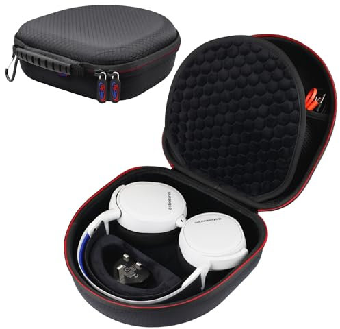 Digicharge Hard Case for Sony WH-CH720N WH-XB910N ULT WEAR MDR-M1 MDR-MV1 WH-1000XM5 JBL Tune 720T 710BT Live 770NC Tour One M2 Headphones Flat Folding Large Over Ear Carry Travel Cover Bag