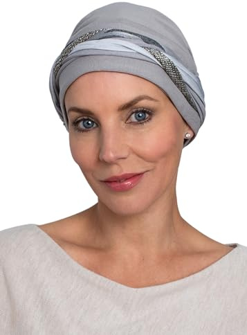 Deresina Boho-Chic Bambus-Turban – Chemomütze für Frauen mit Haarausfall & Alopezie, Bohemian Stirnband-Stil, Volle Kopfbedeckung
