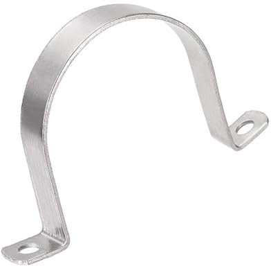 MACHSWON 76mm(3) Heavy Duty U-Bracket Pipe Clamp,304 Stainless Steel 2 Hole Rigid Pipe Strap Hanger Tube Tension Clips 4pcs