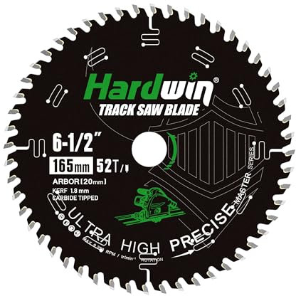 HARDWIN 165x20 Sägeblatt – Hartmetall Kreissägeblatt (52Z) – Für Holzschnitte – Passend zu Makita SP6000J1/DHS680Z & Bosch GKT 55 GCE