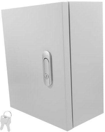 Hemobllo Wasserdichter Außenanschlusskasten Niederspannungs-schaltkasten Metall-elektrokasten Mit Abnehmbarer Montageplatte Für Elektrozubehör Zur Wandmontage