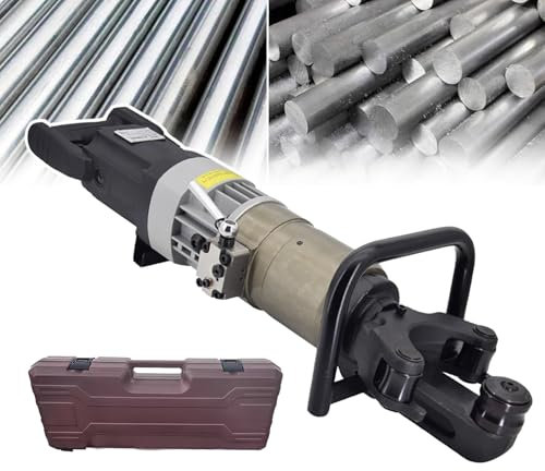 smafoseedding Plieuse Hydraulique électrique Portable pour Barres D'armature, Plieuse Portative pour Barres D'armature pour Plier Les Câbles en Acier, Les Barres d'acier, Les Tiges en Acier,25B