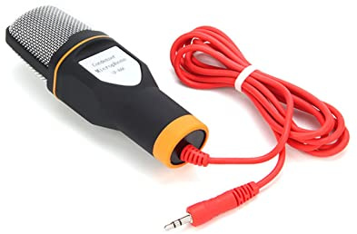 YDuupxe Microfono a Condensatore con Supporto per Treppiede Omnidirezionale in Spugna Antivento per Laptop Collegabile per lo Streaming Live di Lezioni Online