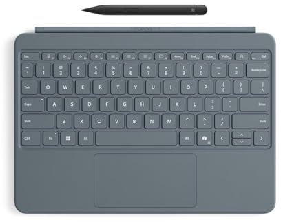 Microsoft Surface Pro 12 Keyboard + Slim Pen | Ozean | QWERTZ | kompatibel mit Surface Pro 12