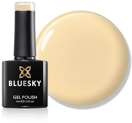 Bluesky Gel Nail Polish 10ml, Blossom Cream - SS2502, Cream Gel Nail Polish for 21 Day Manicure, Requires Curing Under LED UV Nail Lamp