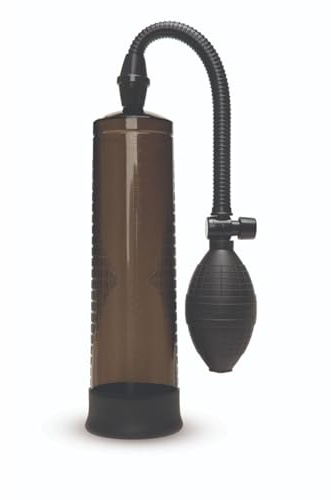 Me You Us Pumped Up Penis Pump with Squeeze Ball – Clear Cylinder with Quick Release Valve – Enhances Erection Size Girth & Performance (Black)
