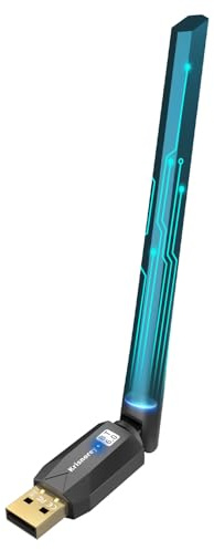 Krisnorey Long Range Bluetooth 6.0 Adapter for PC, Built-in PA for 5dBi High-Gain Wireless USB Dongle for Windows 11/10/8.1 Laptop Desktop, Plug & Pair w/Bluetooth Headphones Speaker Keyboard Mouse