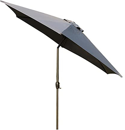 QYYZTQY 9 Fuß / 2,7 m Terrassen-Sonnenschirm, neigbarer Gartenschirm, Tisch-Sonnenschirm für den Außenbereich mit Neigungs- und Kurbelgriff – UV40+-Schutz – mehrere Farben