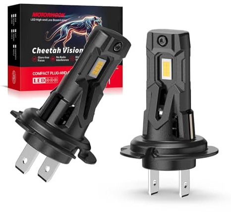 NUROTA H7 Halogen Scheinwerferlampe 12V 55W, H7 Lampe Auto 6000K Weiß, Niedrige Farbtemperatur, Perfekte Passform für Autoscheinwerfer, 2 Stück