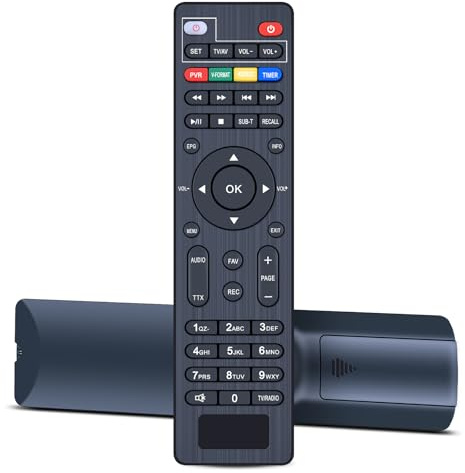 Snrigw Telecomando di ricambio adatto per ricevitore satellitare Dcolor DVB-S/S2, per ricevitore satellitare LEYF DVB-S2