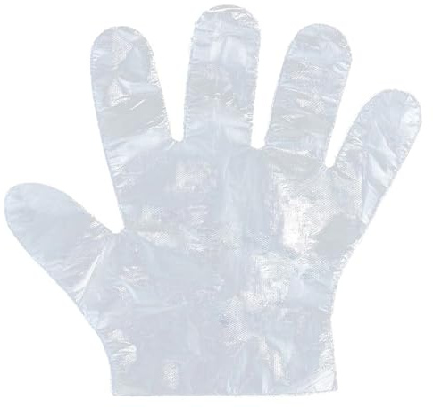 Générique Gants jetables en plastique de qualité alimentaire – Gants de cuisine transparents épais for usage domestique et commercial (100 pièces par paquet)