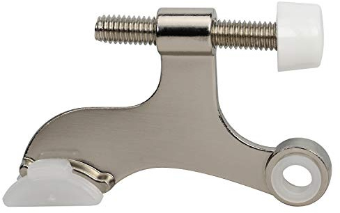 10 Pack Rok Hardware Adjustable Heavy Duty Hinge Pin Door Stop in Brushed Nickel Finish, ROKDSP1BN