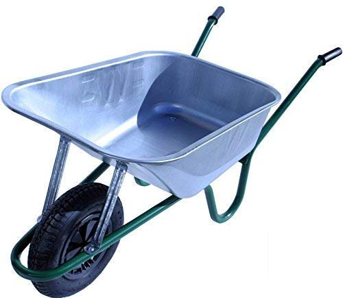 Bristol Tool Company Builder Galvanised Wheelbarrow - Solid Wheel