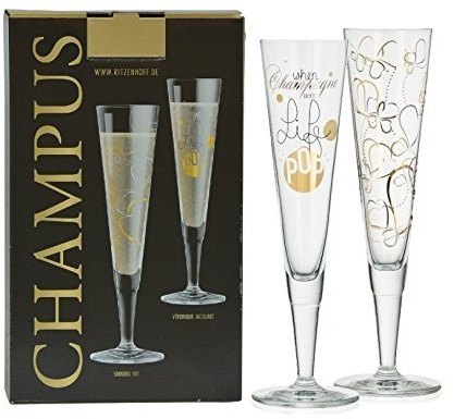 Ritzenhoff 2er Set Design Champagnerglas - Sektglas, Champus Design S. Ito & V. Jacquart, A0371660