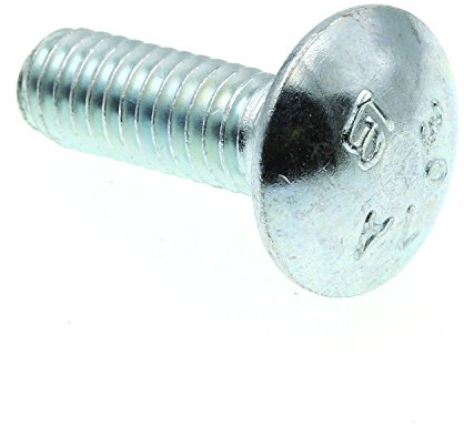 Prime-Line 9062830 Carriage Bolts, 5/16 in.-18 X 1 in., A307 Grade A Zinc Plated Steel (50 Pack)