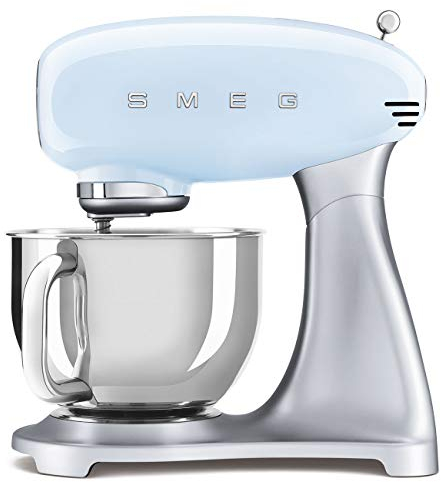 Smeg Mélangeur sur pied esthétique rétro des années 1950 (bleu pastel)
