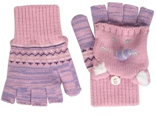 Mountain Warehouse Wolf Kinder Strick-Handschuhe Flieder Einheitsgröße
