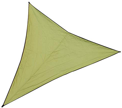HotYou Sonnensegel Cappuccino Dreieckig Sonnenschutz Sichtschutz Windschutz Tarp UV Schutz Garten Terrasse Camping Schattenspender,Armeegrün,6 * 6 * 6 M