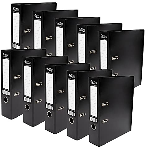 Pukka Pads Brights Lever Arch A4 Black (Box of 10)
