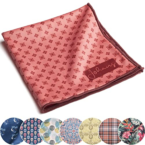 Johans® XXL Mikrofasertuch | Optikerqualität 30x30cm zur Reinigung von Brille, Smartphone, Tablet, Kamera | Brillenputztuch, Displaytuch (Oriental)