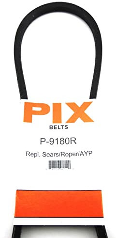 Cinghia Pix 9180R per motozappe e motozappe, compatibile con Craftsman/Husqvarna 532009180, 76018, J2410, STD324410