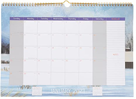 Englischer Kalender 2023 Wandkalender Deko Hängender Kalender American Holiday Kalender