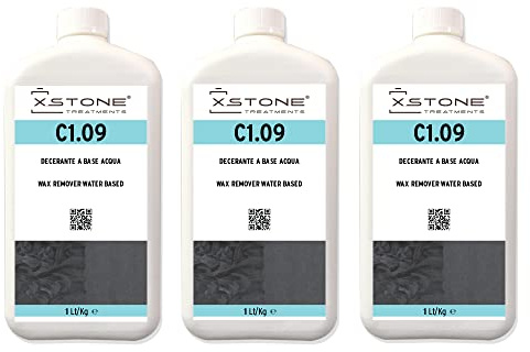 Decapante para CERAS al agua, de pulido, metalizadas, sintéticas y naturales sobre mármol, granito, piedra, terracota, etc. Paquete 3 x 1 Litro