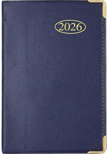 Taschenkalender 2023 – Wochenansicht – weicher Vinyl-Einband – Schwarz, Blau oder Rot (blau)