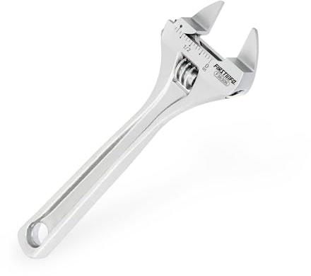 FIRSTINFO F36306 15 cm smal käke justerbar skiftnyckel 23,9 mm (0,94 tum) käkkapacitet, metriska och SAE-vågar | krom-vanadin-stålkonstruktion