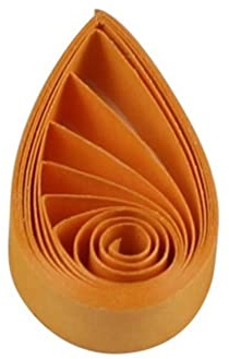 ODETOJOY Quilling-Papierstreifen, 10 mm, Rot, Schwarz, Gelb, Rosa, Grün, Lila, Weiß zum Basteln, Stern, Origami-Papier, Quilling-Zubehör, Streifen, 1 cm, 120 Stück, 54 cm (Blassorange)
