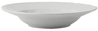 Tuxton China SCD-090 Rim Soup Bowl, 9 oz., 9 Diameter x 1-3/4H, Round, Scalloped Edge, Microwave and Dishwasher Safe, Oven Proof, Fully Vitrified, Porcelain, TuxTrendz, Pack of 12