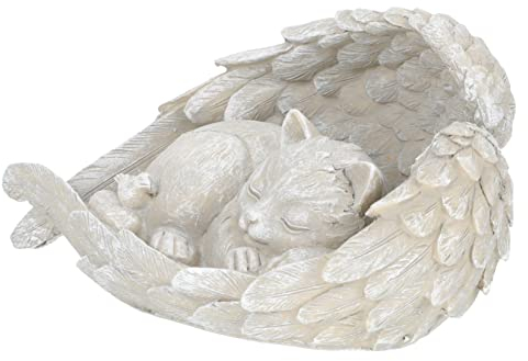 OATIPHO Katzenstatue Aus Harz Gedenkstein Für Haustierkatzen Grabmarkierung Ornament Tierstatue Dekor Geeignet Für Garten Und Wohnzimmer