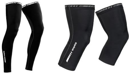 GripGrab Leg Warmers Light Fahrrad Übergangs & Classic Fahrrad Knielinge Rutschfeste Warme Thermo Radsport Rennrad Gravel MTB Kniewärmer Cycling Knee Warmers