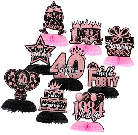 CIYODO Geburtstags-waben-dekoration Tischschmuck Papier Waben Mittelstück Geburtstagsdeko Ornament Für Party
