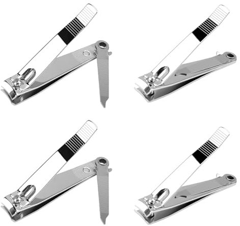 Kit Coupe Ongle - Ciseaux À Ongles et Pieds, Pince Ongles - Lot de 4