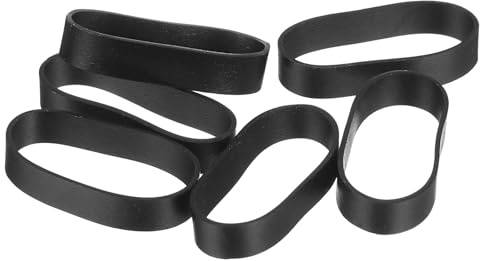 QUARKZMAN 30Pcs Elastique Caoutchouc 20x5mm Anneaux en Caoutchouc, Attaches de Câble, Bandes Élastiques Solides, Antidérapantes pour Enrouler les Cordons, les Sacs, Noir