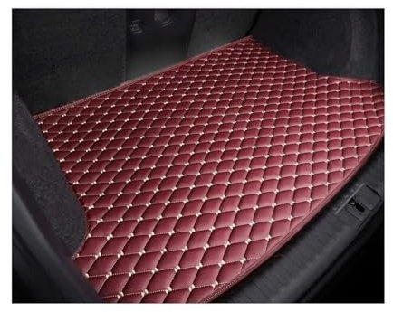 OUSDUO wasserdichte Kofferraummatten Zubehör Für Ablagematten Teppich Schlammschutz Für Cupra Für Formentor 2020 2021 2022 2023 Kofferraummatten(Wine red)