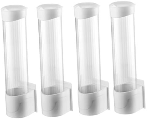 Amosfun 2 Set Portabicchieri Di Carta Da Appendere Muro Distributore Di Bicchieri Per Acqua Fredda Dispenser Per Tazze Per Collutorio Contenitore Da Appendere Muro Pc 2 Pezzi * 2