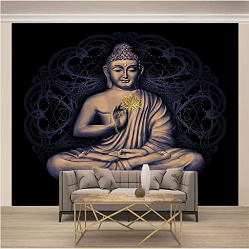 Fotomurales Papel Pintado Fotográfico 3d Lana Papel Tapiz Impresión de Arte Decoraciones de Pared Póster Moderna Sala Cuarto Oficina Salón L 200cm x 140cm (Ancho x Alto) Buda y Zen