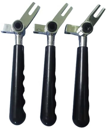 mhddhd Lot de 3 leviers Droits for Machine à crème glacée Molle YKF/Vevor, pièces de Rechange, Couleur Noire, poignée de Bloc Avant for Machine à crème glacée