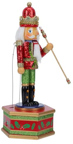 Cabilock Boîte à Mélodies De Noël Amusante Décoration Instrumentale De Noël Casse-Noisette Musical Décoratif