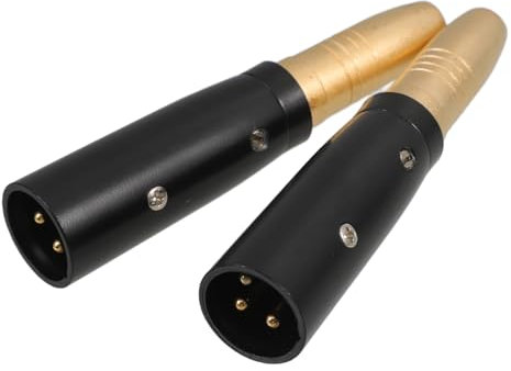 DIYEAH 2pièces Adaptateur Audio Pouce à XLR Femelle Pack De Convertisseurs De Signal Audio Connecteurs De Microphone