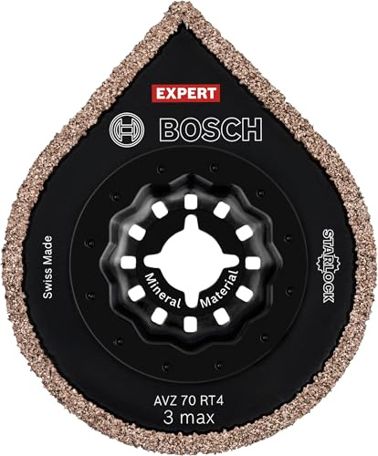 Bosch 1x EXPERT AVZ 70 RT4 3 max Verfugungsplatte (für Mörtel, Mörtel, Breite mm, Professional Zubehör Multifunktionswerkzeug)