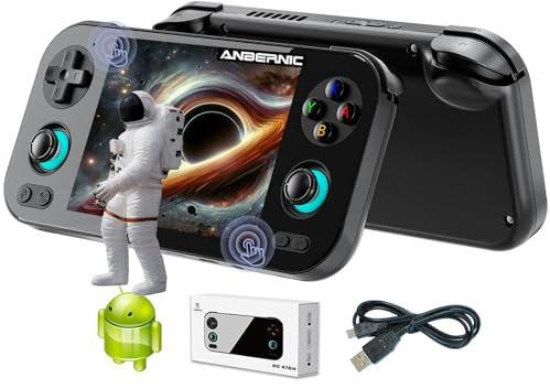 RG476H Retro Game Console Android 13 System Unisoc T820 RG 476H Handheld Game 4.7-inch LTPS Multi-Touch Screen Online Fighting Joystick Supports Output WiFi 5000mAh 8+ 128GB (RG476H-Black-new)